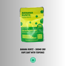 Load image into Gallery viewer, Nu Botanicals  Banana Runtz disposible CBD Vape (500mg/ 1ml)