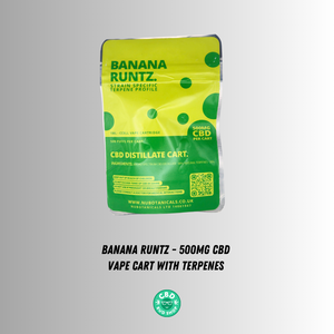 Nu Botanicals  Banana Runtz disposible CBD Vape (500mg/ 1ml)