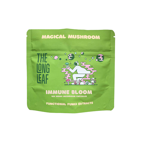 The Long Leaf  Immune Bloom Mushroom Capsules ( 500mg) - 90 Capsules (BUY 1 GET 1 FREE)