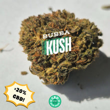 Load image into Gallery viewer, Bubba Kush - Loose Hemp CBD Flower (&gt;20% CBD) (&lt;0.2% THC)